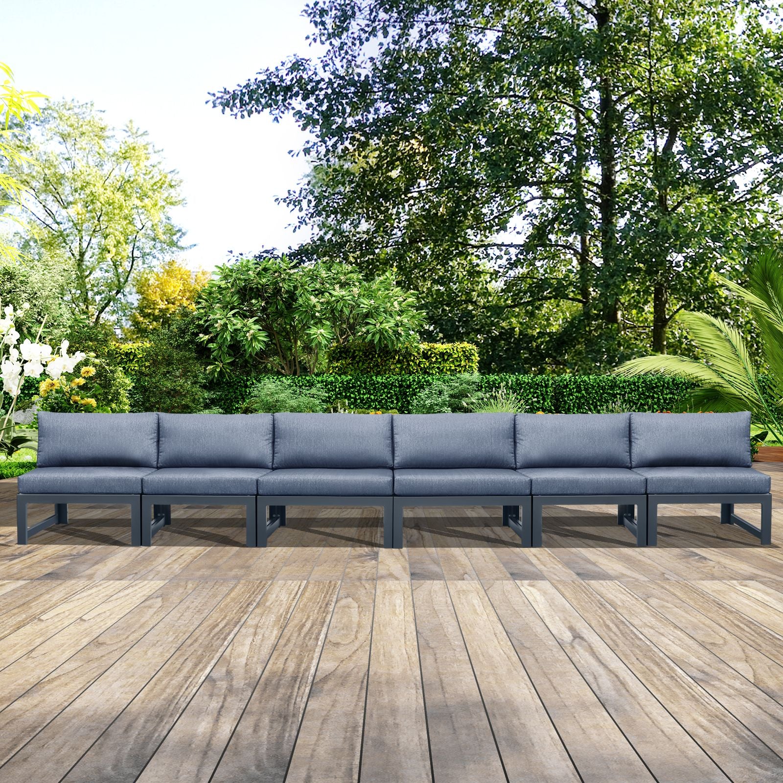 Outdoor Armchair Set with Cushions - 2 Piece