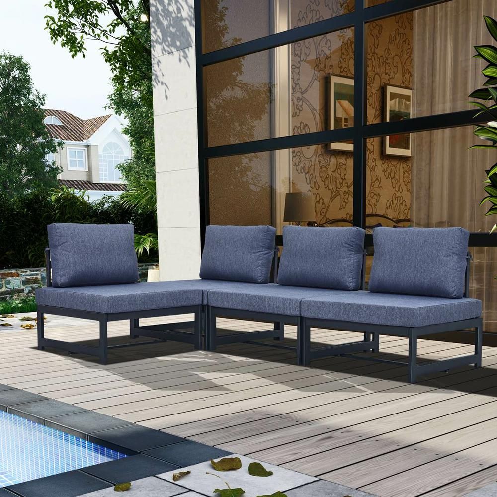 Outdoor 2-Piece Conversation Sofa Set