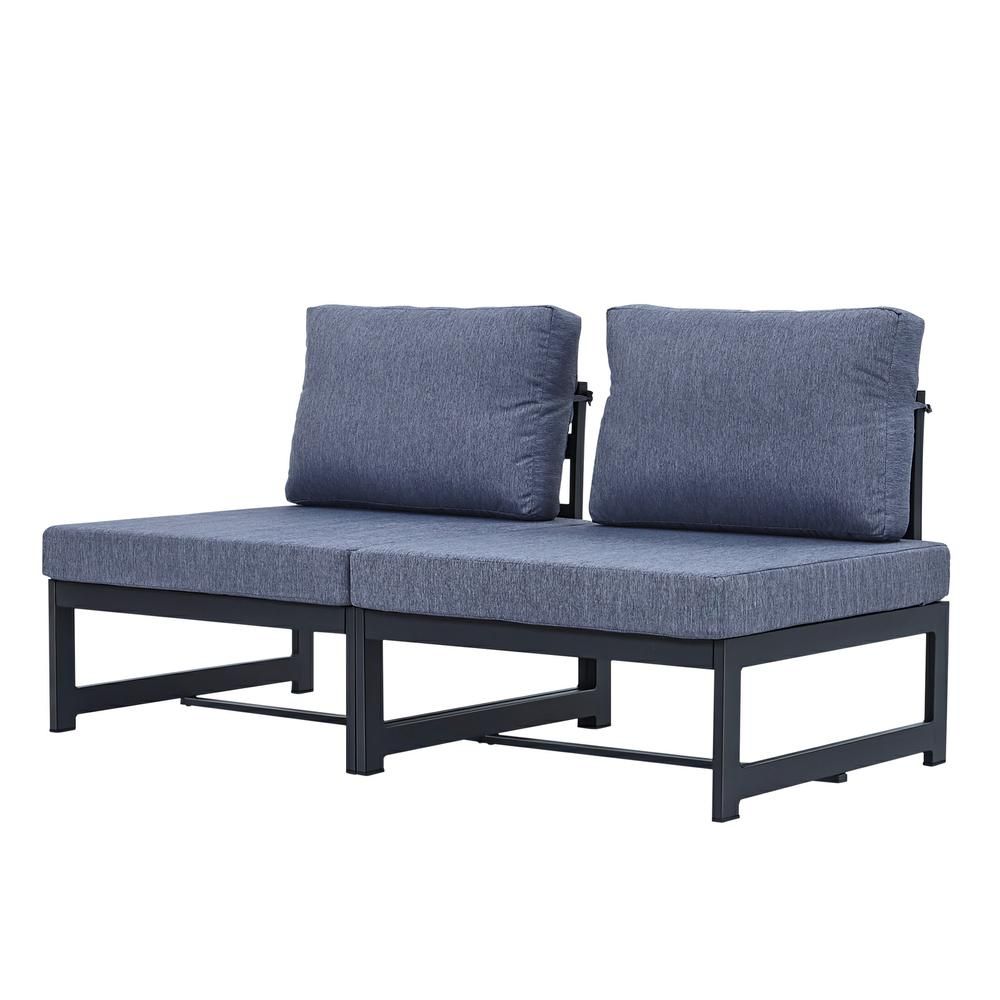 Outdoor 2-Piece Conversation Sofa Set - 2pcs Sofa