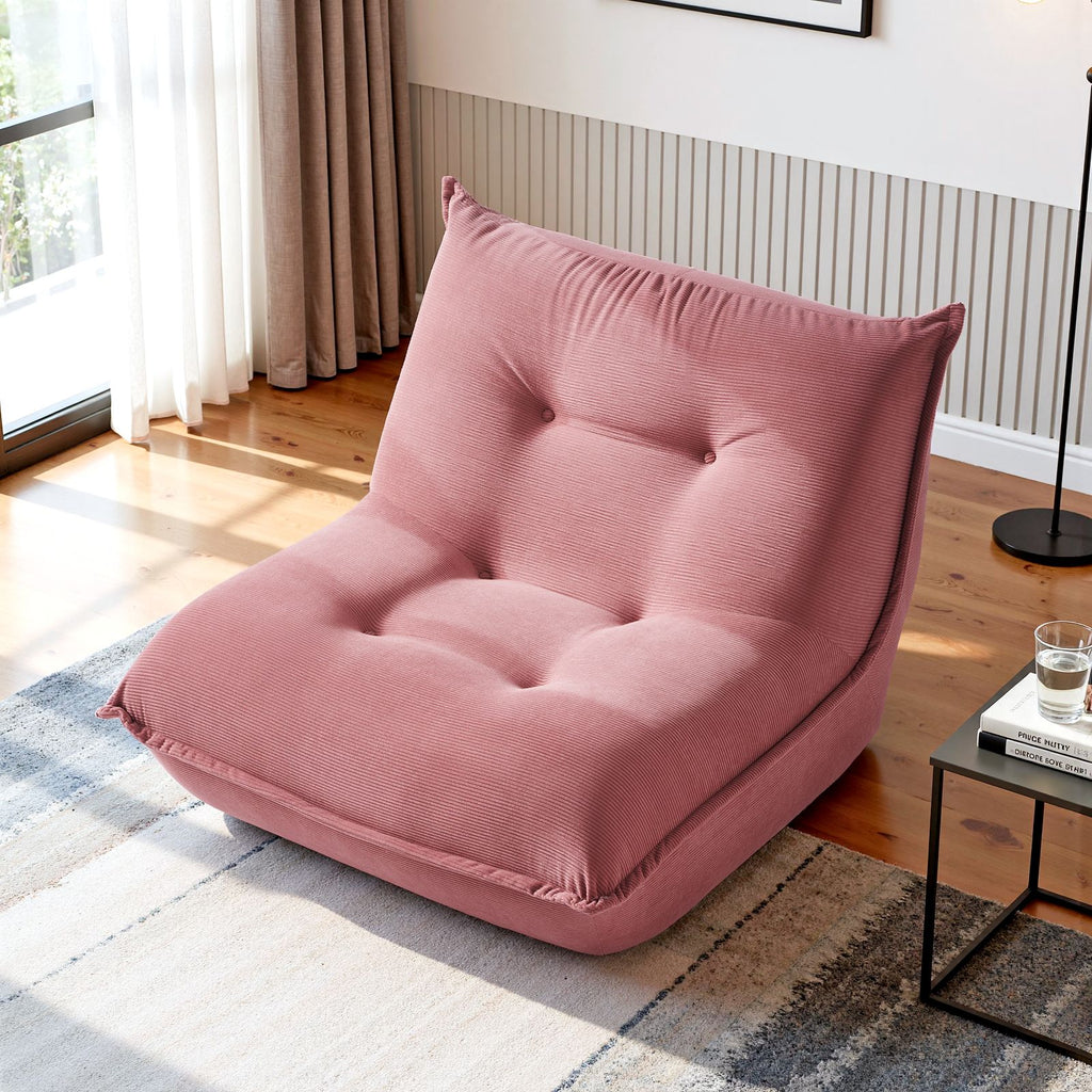 Armless Floor Lounge Chair for Relaxed Living Spaces