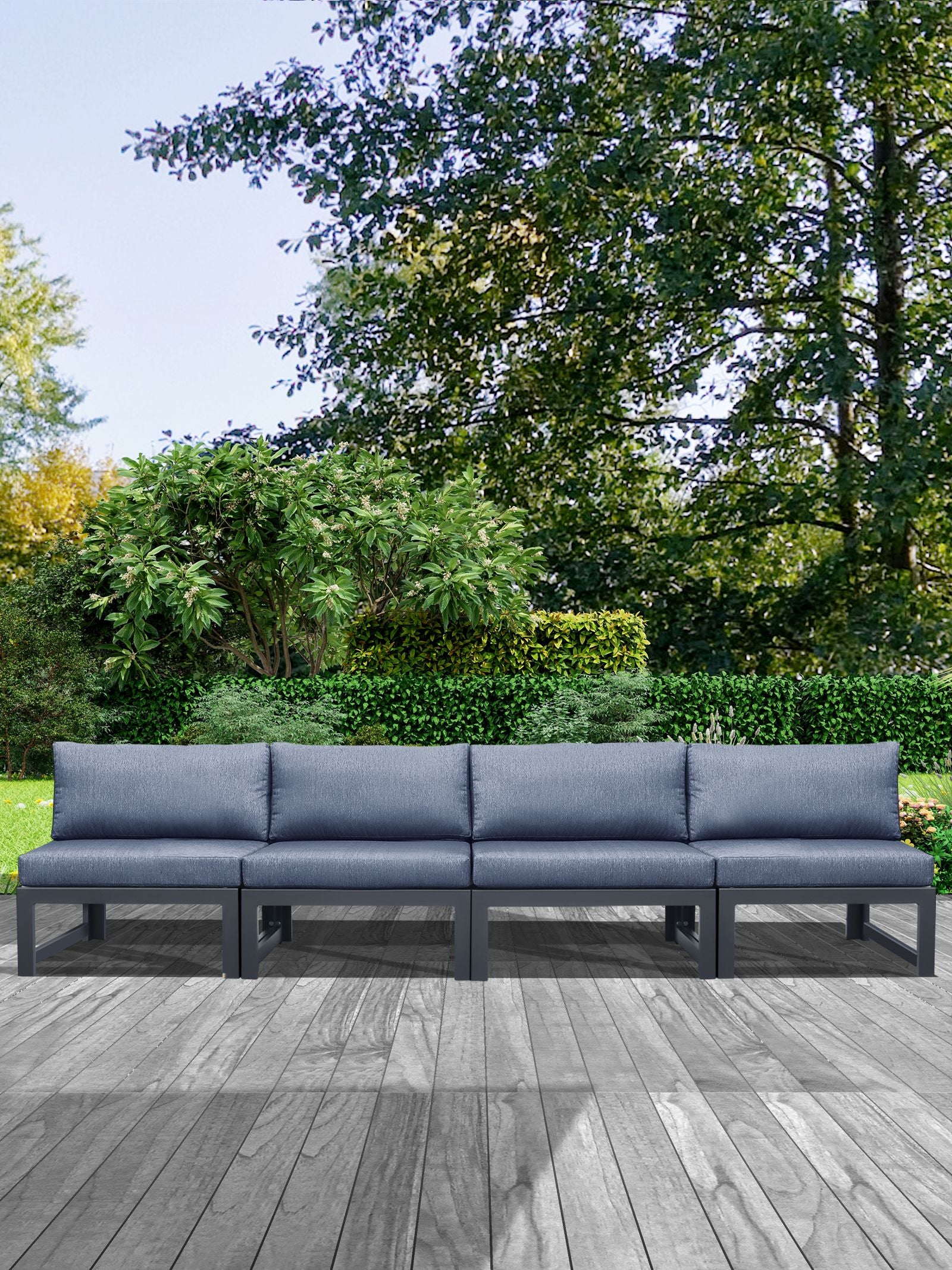 Outdoor Armchair Set with Cushions - 2 Piece