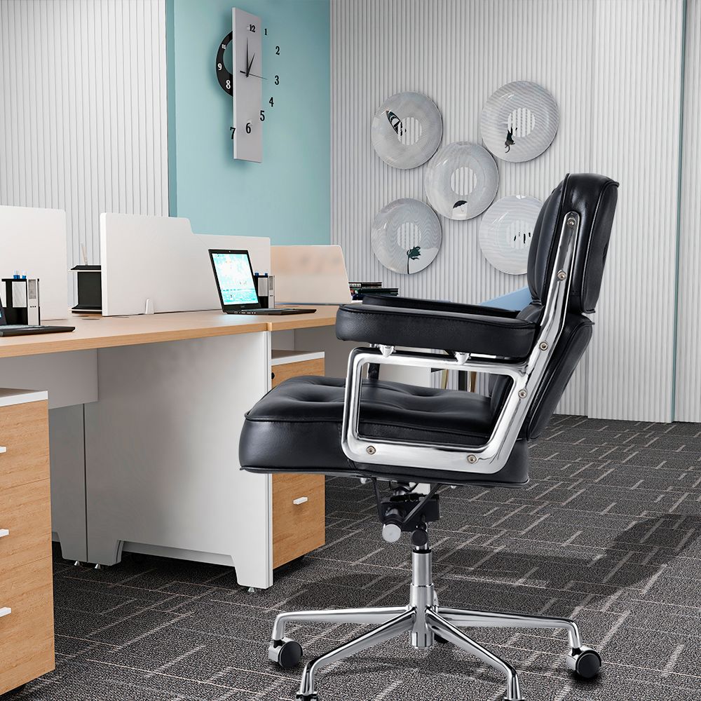 Genuine Leather Swivel Office Chair